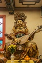 Statue of East heavenly king at Po Lin Buddhist Monastery, Hong Kong China