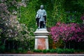 Statue of Ecerton Ryerson, at Ryerson University, in Toronto, On Royalty Free Stock Photo