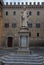 Statue Sallustio Bandini Siena, Tuscany, Toscana, Italy, Italia Royalty Free Stock Photo