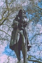 Statue of Edward Colston in Bristol City Centre split toning