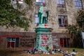 TORONTO, CANADA - JUNE 1, 2021: STATUE OF EGERTON RYERSON AT RYERSON UNIVERSITY