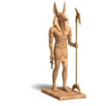 Statue of egyptian god anubis Royalty Free Stock Photo