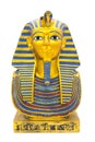 Statuette of the Egyptian pharaon on a pure white background Royalty Free Stock Photo