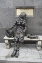 Statue of Eleanor Rigby in Liverpool in UK