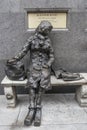Statue of Eleanor Rigby in Liverpool in UK