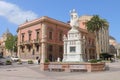 Statue of Eleonora d`Arborea in Oristano Sardinia Italy