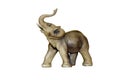 Statue elephant old, Elephant sculpture on white background Royalty Free Stock Photo