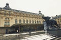 Statue of elephant outside museum Orsay in Paris Royalty Free Stock Photo