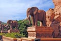 Statue of elephants Royalty Free Stock Photo