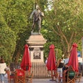 Statue Eloy Gonzalo Royalty Free Stock Photo