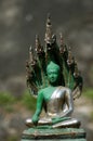 Statue of emerald buddah - shallow focus Royalty Free Stock Photo