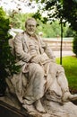 Statue of Emil Jakob Schindler famous Austrian painter