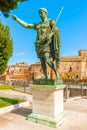 Statue of Emperor Augustus in Rome Royalty Free Stock Photo