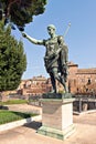 Statue of Emperor Augustus in Rome Royalty Free Stock Photo