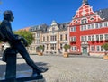 statue of emperor johann sebastian bach in arnstadt, east germany Royalty Free Stock Photo