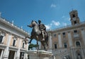 Statue of Emperor Marc Aurel at Capitoline Square Royalty Free Stock Photo