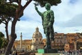 Statue of Emperor Marcus Nerva in Rome, Italy