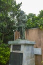 Statue of Emperor Meiji at Naminoue Shrine, Naha, Okinawa Royalty Free Stock Photo