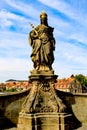 Old World German Kaiserin Kunigunde Statue in Bamberg, Germany Royalty Free Stock Photo