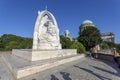 Statue of the enthrone of St Stephen of Hungary Esztergomi, Hungary