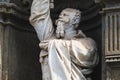 statue at the entrance of Royal Palace in Naples the work of Francesco Jerace of 1895