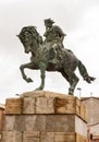 Statue equestre of the king Alfonso VIII of Castile