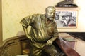 Statue of Ernest Hemingway in bar Floridita in Havana, Cuba