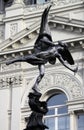 Statue of Eros in London Royalty Free Stock Photo