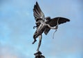 Statue of Eros on Paccidilly circus in London, UK Royalty Free Stock Photo