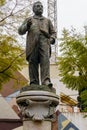 Statue of Evarist ArnÃÂºs i de Ferrer, one of the most prominent figures of the high bourgeoisie of Barcelona in the nineteenth