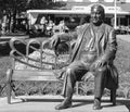 Statue of the famous actor Leonid Utesov in Odessa