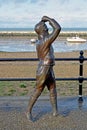 A Statue of the Famous lady Pilot Amy Johnson.