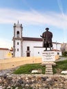 Statue of the famous Portuguese explorer Vasco da Gama in Sines, Portugal Royalty Free Stock Photo