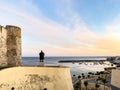 Statue of the famous Portuguese explorer Vasco da Gama in Sines, Portugal Royalty Free Stock Photo