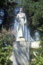 Statue of Father Junipero Serra at the San Gabriel Mission Museum in California, founded in 1771