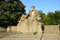 Statue featuring a dying warrior in Munich, Germany