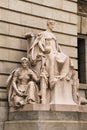 statue at the Federal building courthouse in Providence Rhode Island,