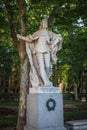 Statue of Fernan Gonzalez of Castile at Plaza de Oriente Square - Madrid, Spain Royalty Free Stock Photo