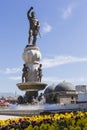 Statue of Filip II, father of Alexander the Great monument. Skop