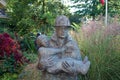 Statue of Firefighter saving child Royalty Free Stock Photo