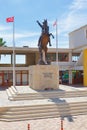 Statue of the first Turkish president Mustafa Kemal Ataturk in Dipkarpaz, Northern Cyprus