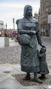 A Statue of a Fishes Wife and Child,Peterhead,Aberdeenshire,Scotland,Uk.