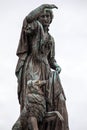 Flora MacDonald Statue at Inverness Castle in Scotland, UK