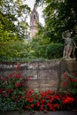 St. Peter`s Cathedral behind the gardend Royalty Free Stock Photo