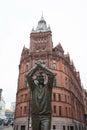 A statue of football manager Brian Clough in Nottingham in the UK