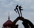 Statue And Former Mosque I Loule Portugal