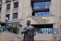 The statue of former president Nelson Mandela in Nelson Mandela Square in Sandton, Johannesburg