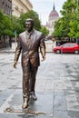 Statue of the former U.S. President Ronald Reagan in Budapest Royalty Free Stock Photo