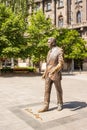 Statue of former USA president Ronald Reagan on Liberty Square i