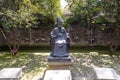 Statue of the founder Fan Qin in the Tianyige Library which is also called Building of Treasured Books, was built in Ming Dynasty